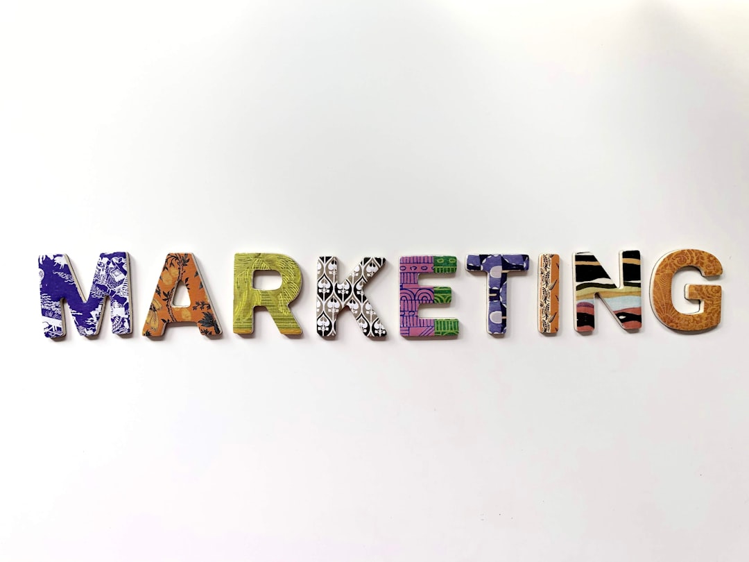 digital Marketing in Colorful Alphabets